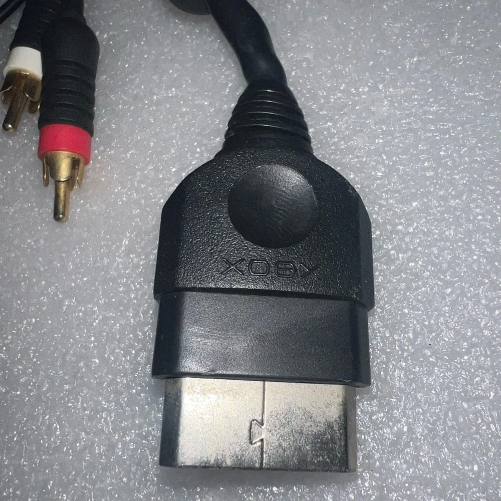 Official OEM Microsoft AV Audio Video composite Cable for Original XBOX